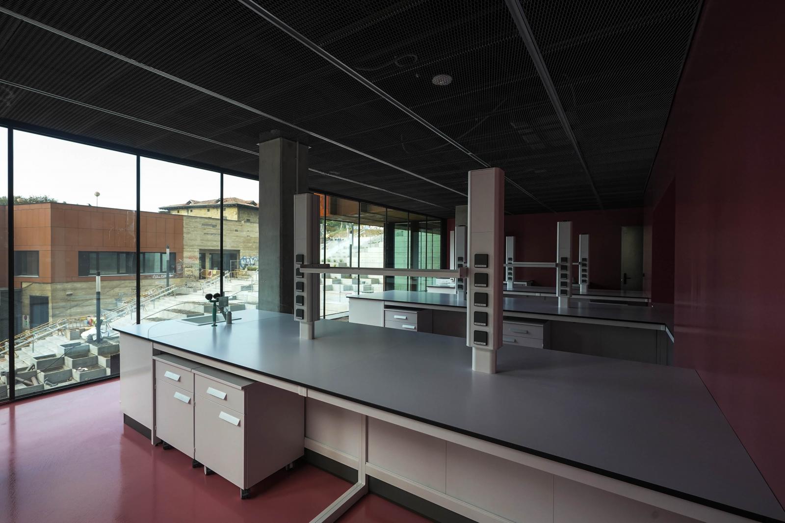 El edificio GOe visto desde dentro