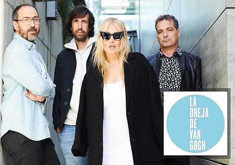 Amaia Montero junto a Álvaro, Haritz y Xabi en una imagen difundida hoy