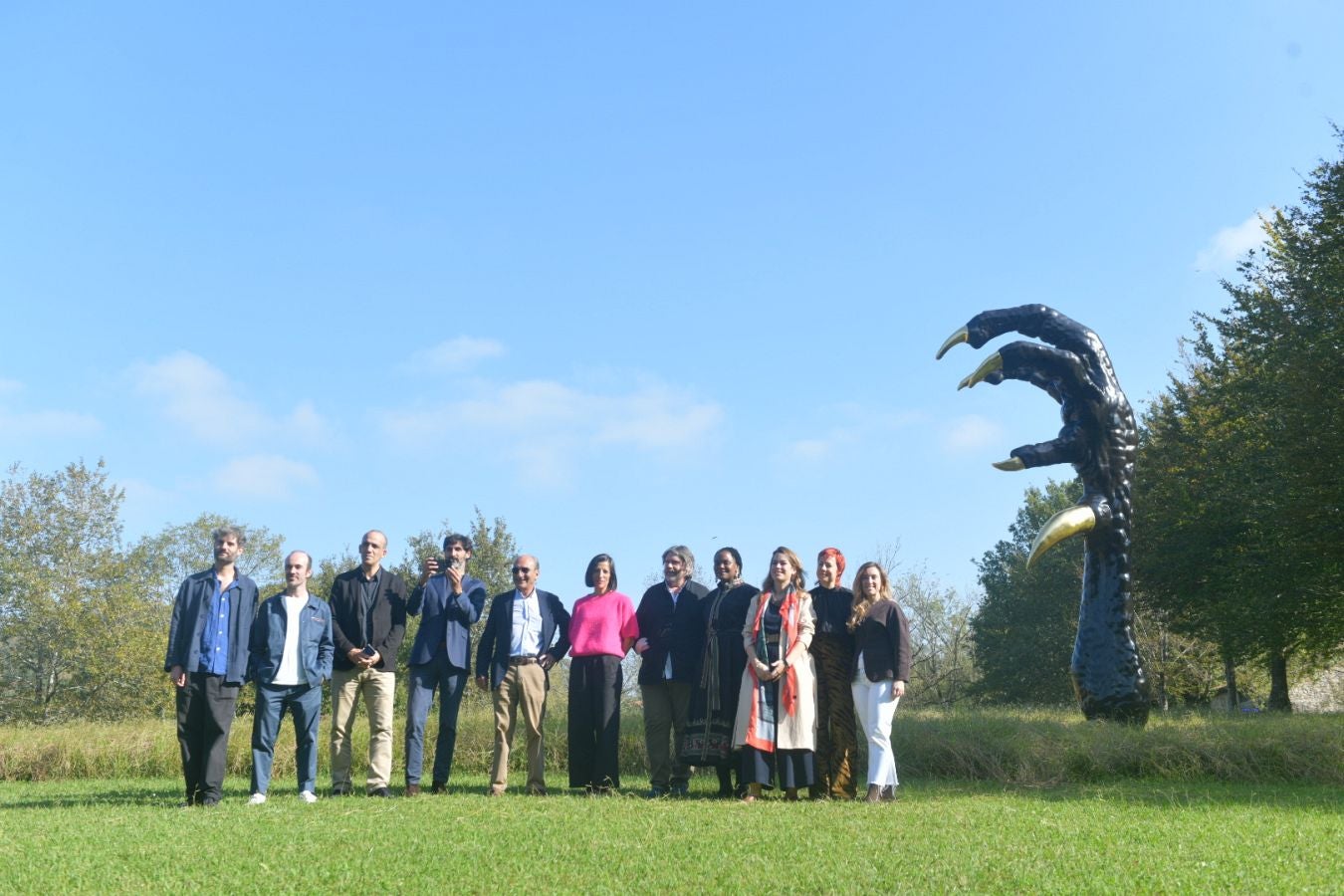 Las gallinas, en el epicentro de Chillida Leku