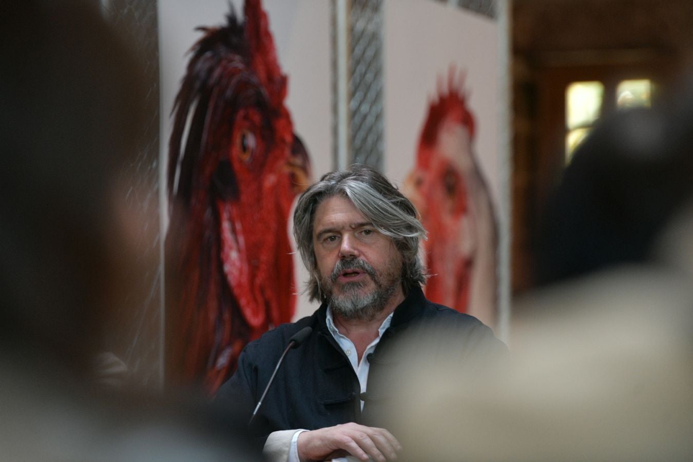 Las gallinas, en el epicentro de Chillida Leku