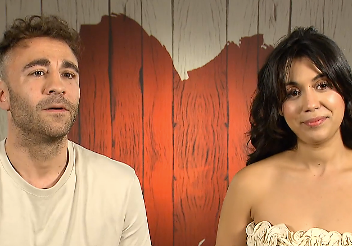 Andoni y Diana en la evaluación final de la cita de First Dates.