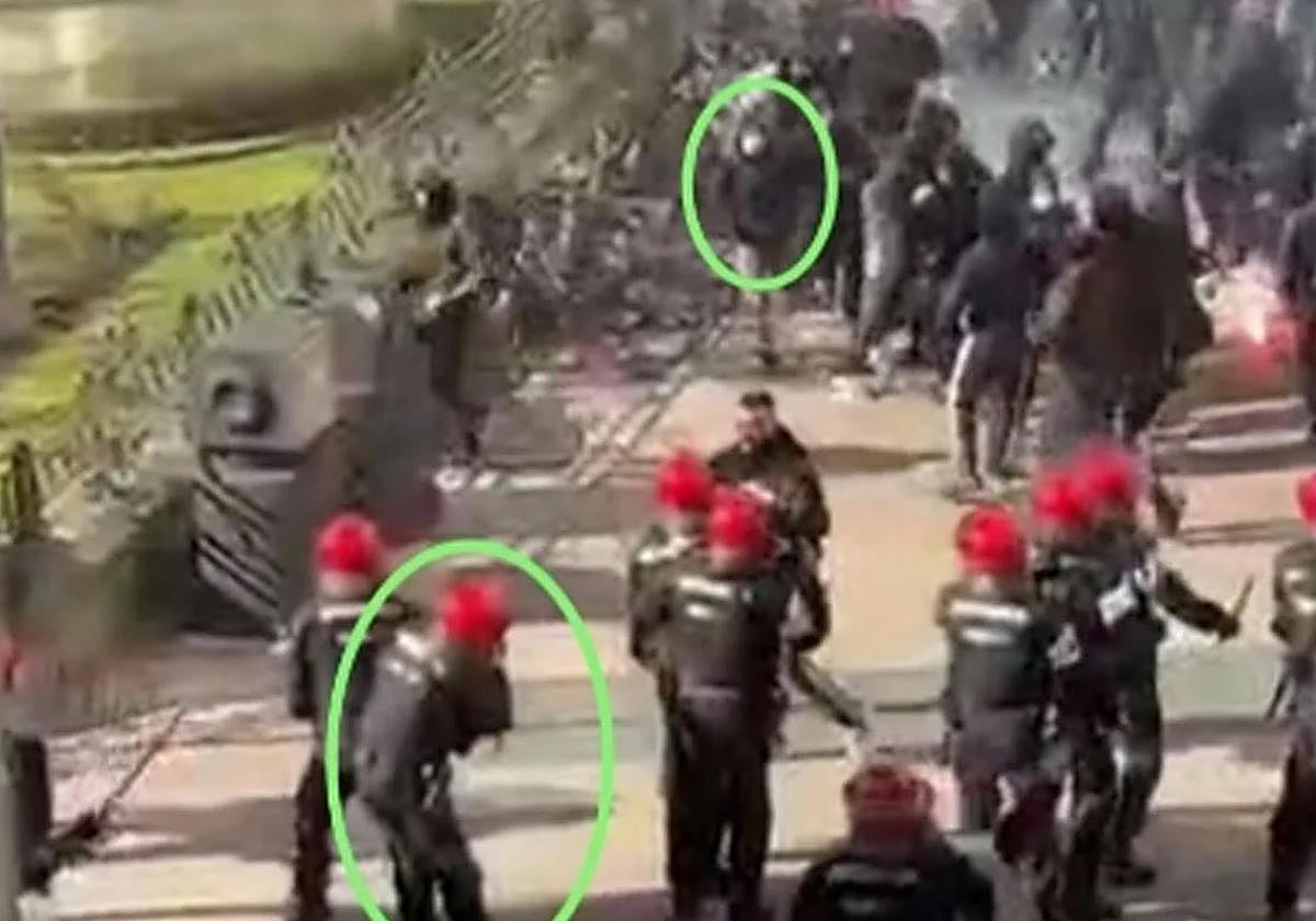 La Ertzaintza abre una investigación interna por «posibles lesiones» a un joven en los altercados de Vitoria