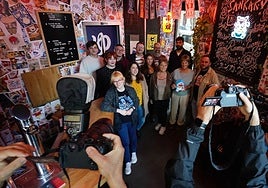 Organizadores de Animedon y algunos participantes de las distintas actividades de la sección la Semana de Cine Fantástico y de Terror.