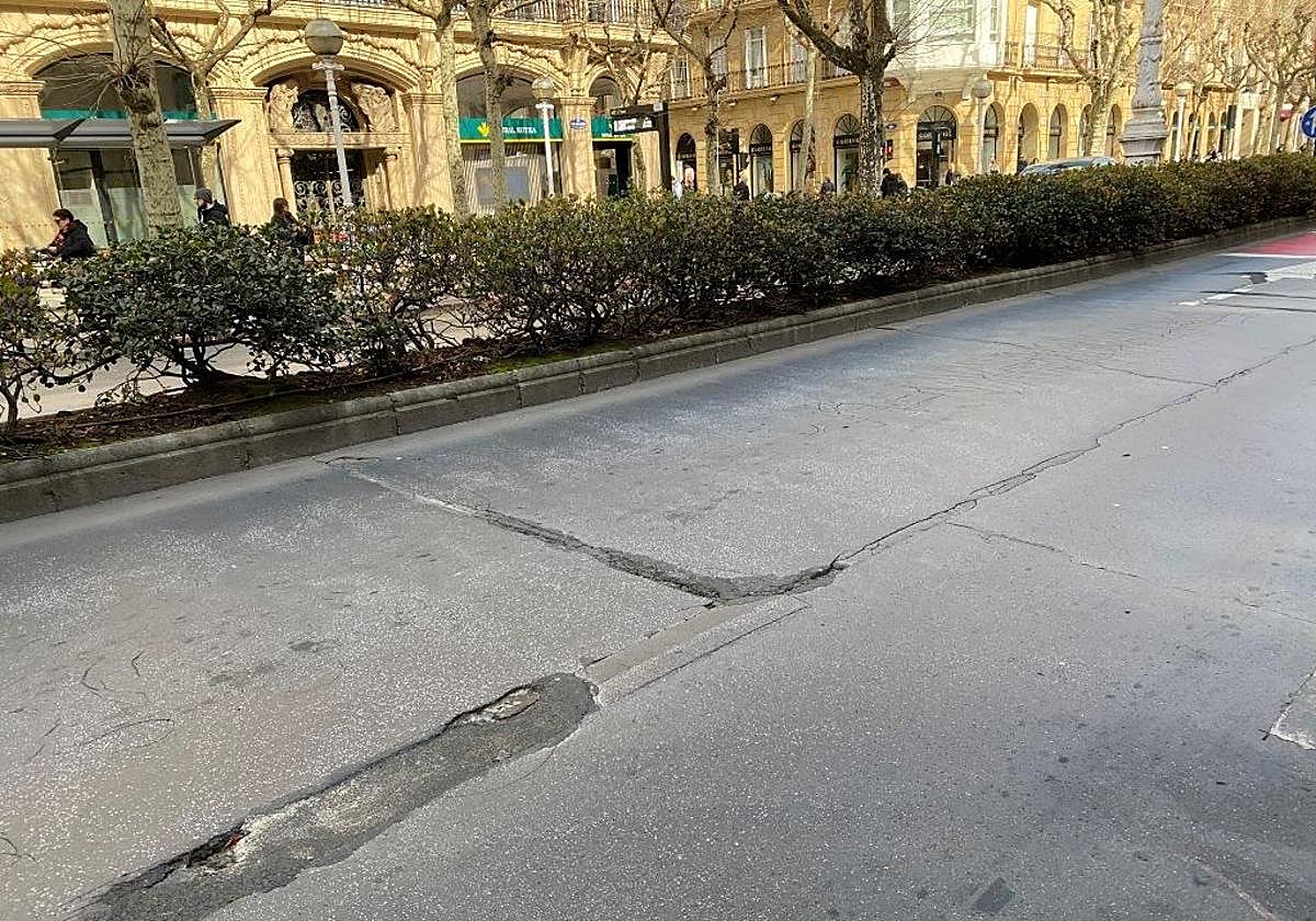 Este carril de la avenida de la Libertad se cortará desde el lunes para su renovación.