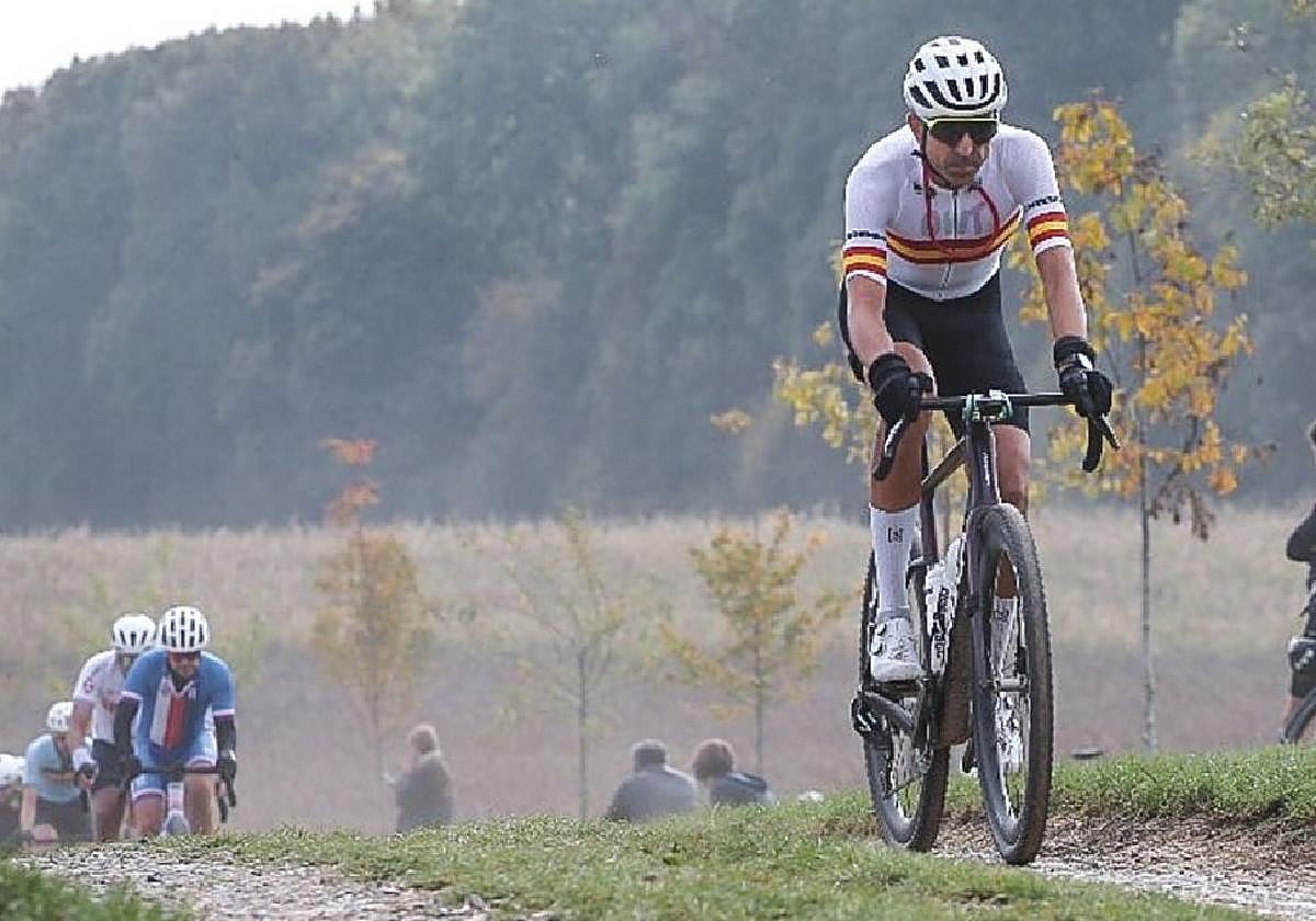 Iban González, durante su participación en el Mundial de Gravel que se disputó el pasado domingo en tierras holandesas.