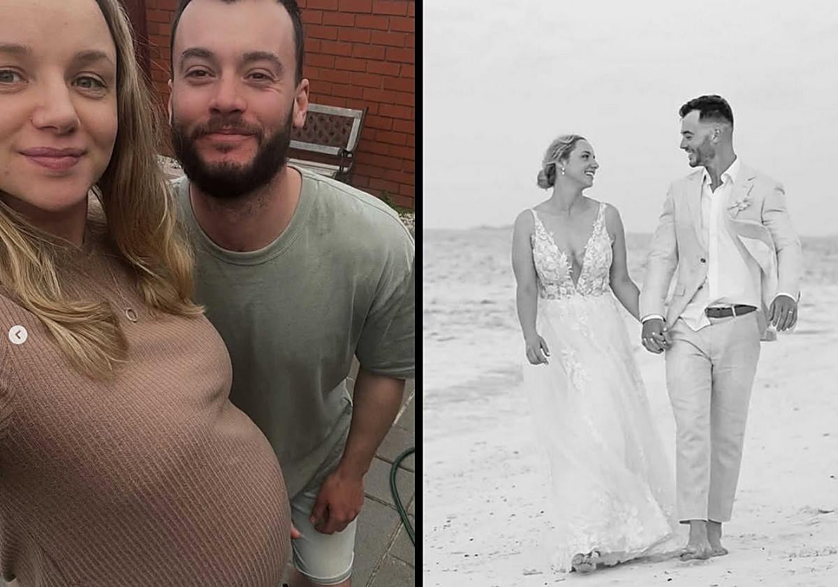 Stacey Hatflied junto a su marido Nathan Warnecke hace unas semanas.