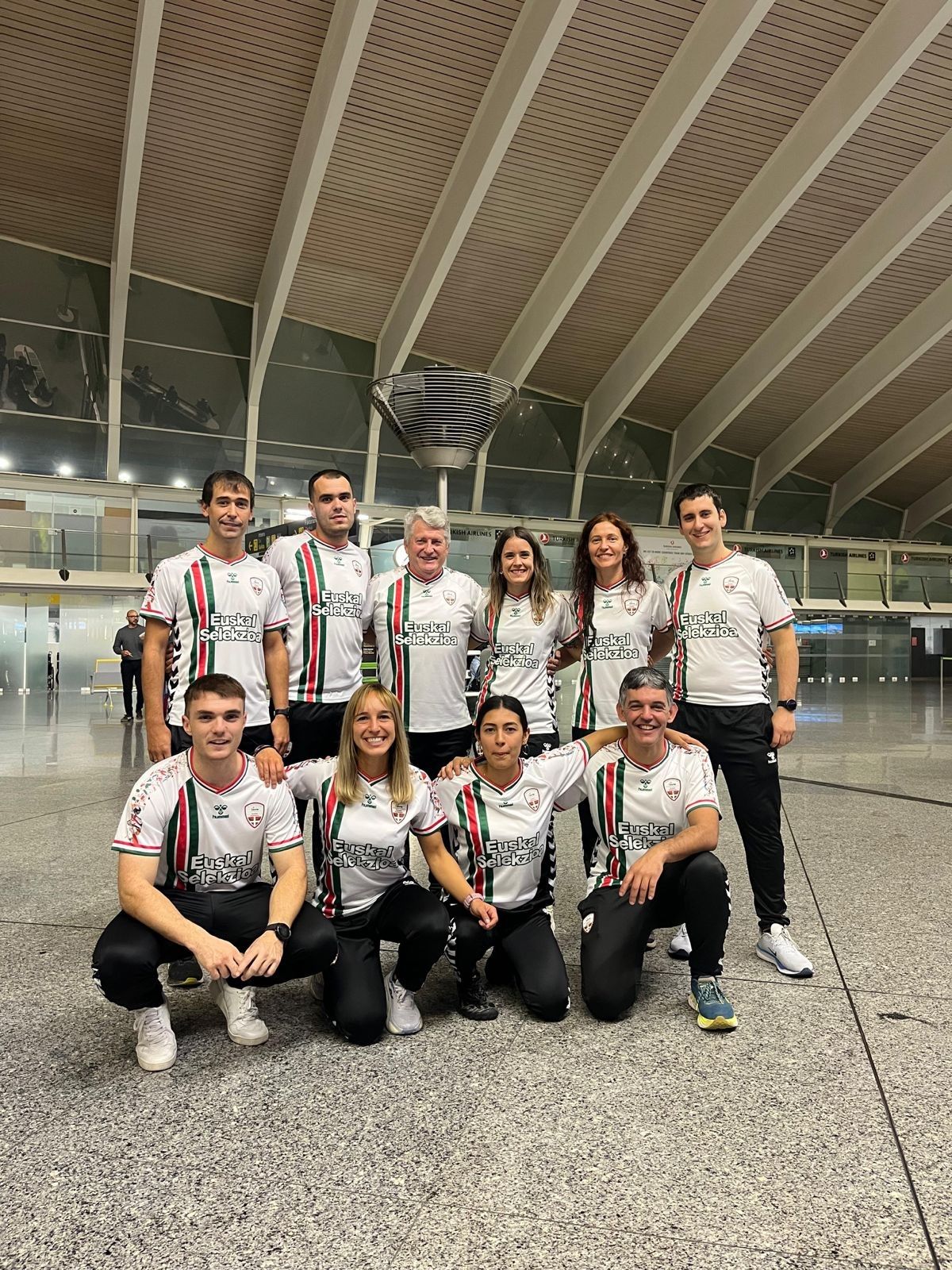 La expedición de Euskal selekzioa, antes de partir hacia Aguascalientes.