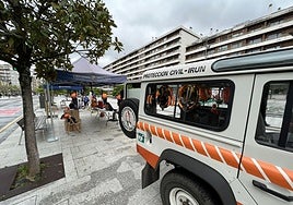 Vehículo de la agrupación de Protección Civil de Irun.