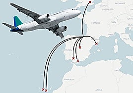 Así quedan los vuelos desde el aeropuerto de San Sebastián este invierno semana a semana