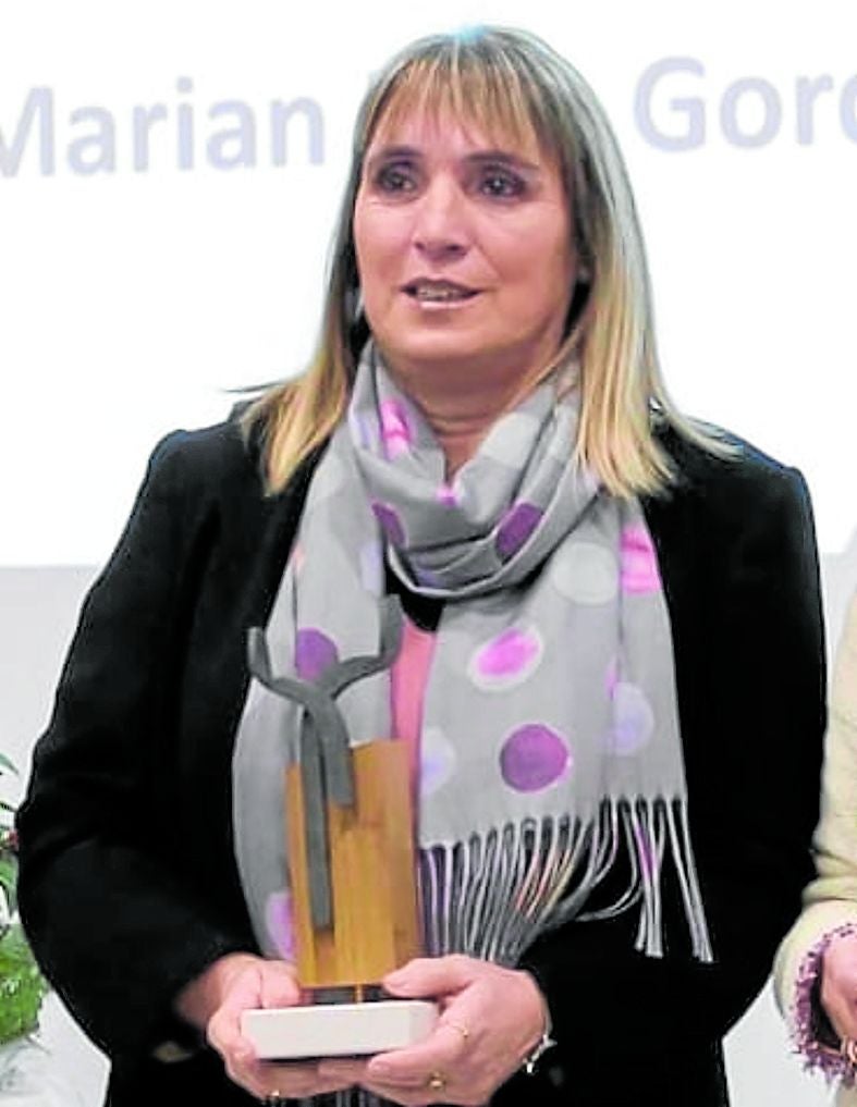 Marian Lasa cuando recibió el 'Premio'Cultura' concedido por elAyuntamiento en 2022.