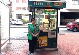 Nagore, la vendedora que ha repartido el Gordo de la ONCE en Gipuzkoa: «Ay ama, me he quedado con la boca abierta»