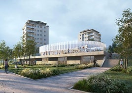 Imagen de cómo quedará el proyecto del nuevo edificio en el barrio de Altzate.