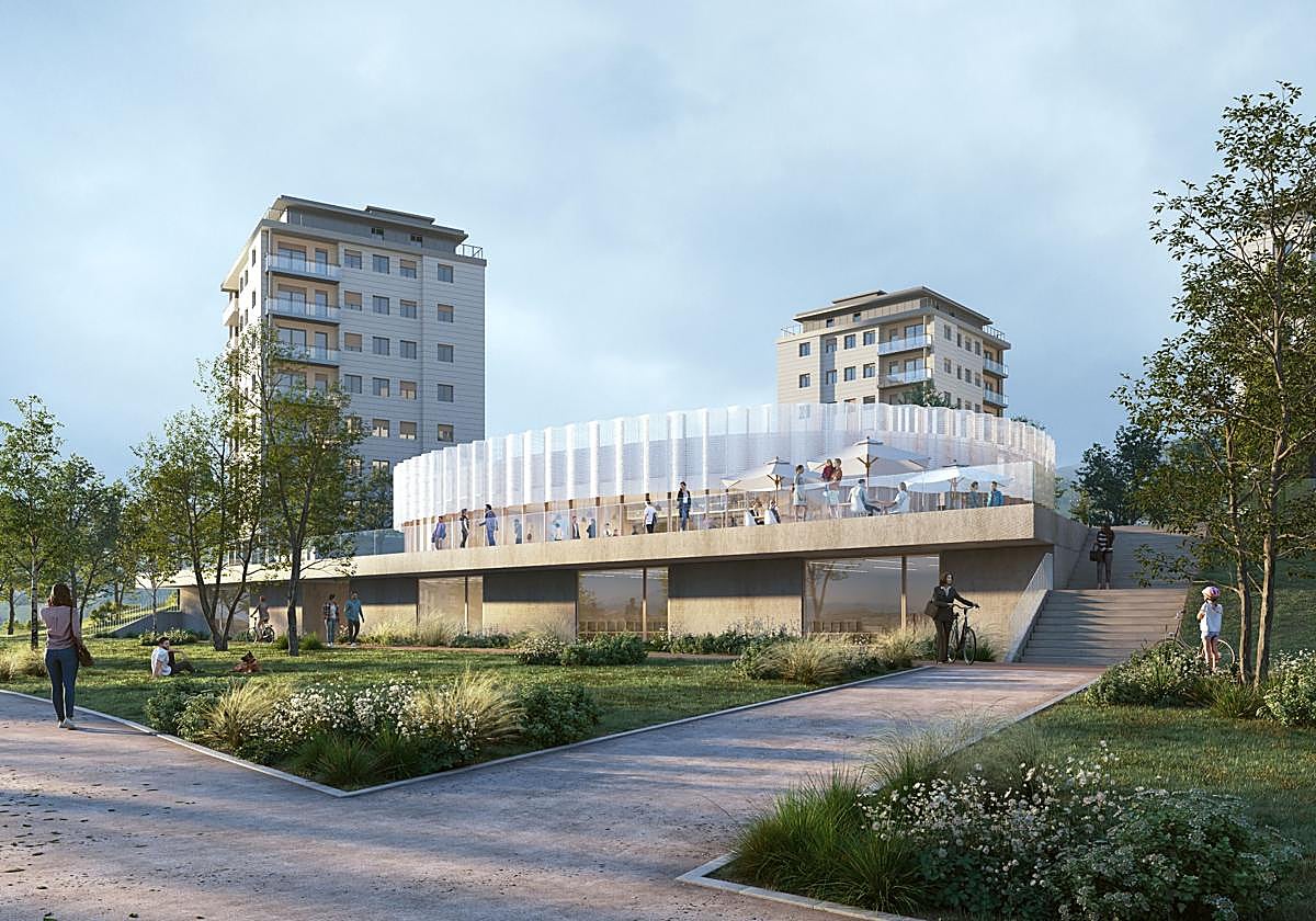 Imagen de cómo quedará el proyecto del nuevo edificio en el barrio de Altzate.
