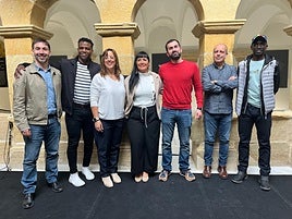 Proiektuan parte hartuko duten komunitateetako eta aldundiko ordezkariak.