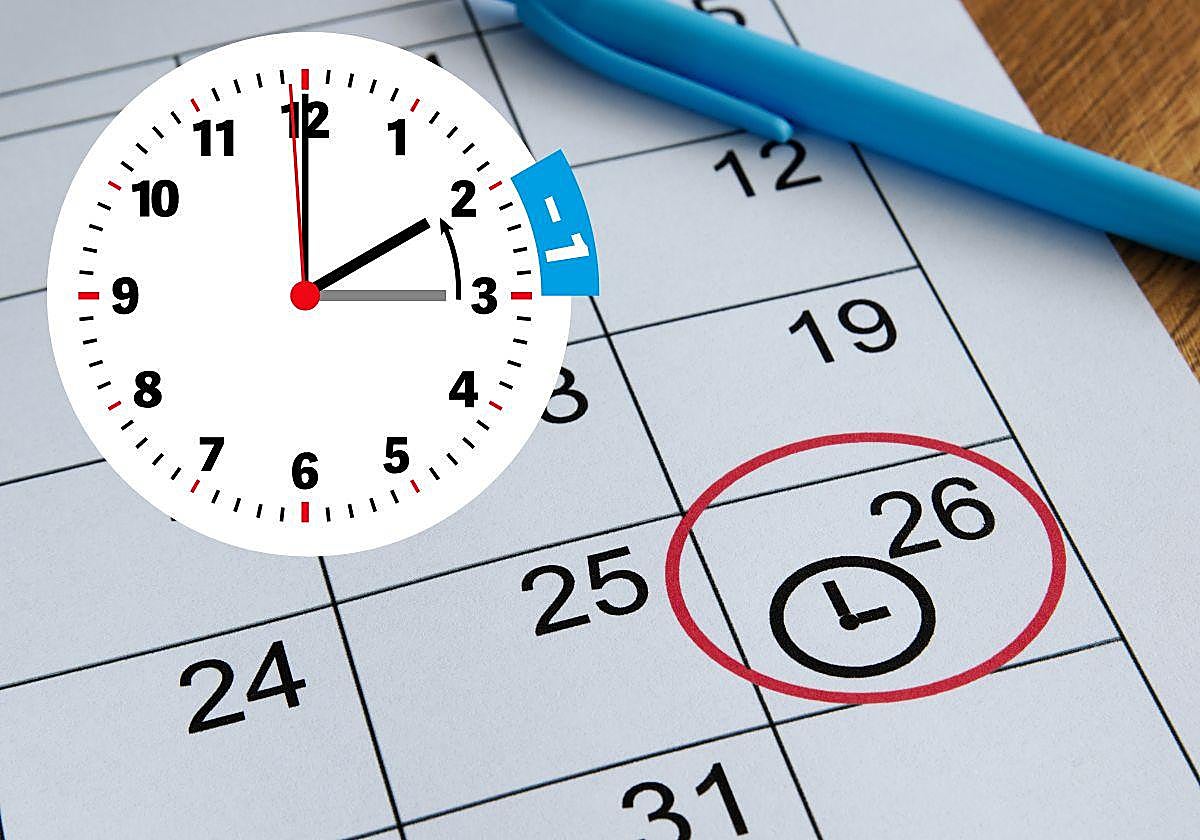 Esta noche acaba el horario de verano y a las 3.00 serán las 2.00