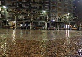 Plaza Unzaga. en Eibar.