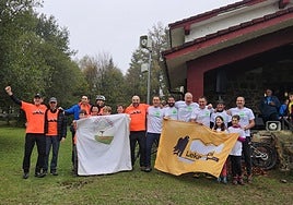 Componentes de Izadi Zaleak y Lekanazpi lo dieron todo en el desafío en formidable ambiente