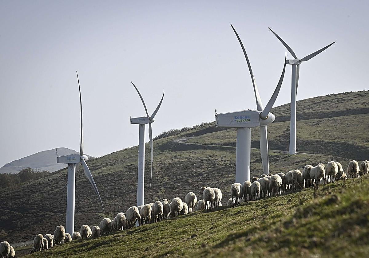 Parque eólico de Elgea.