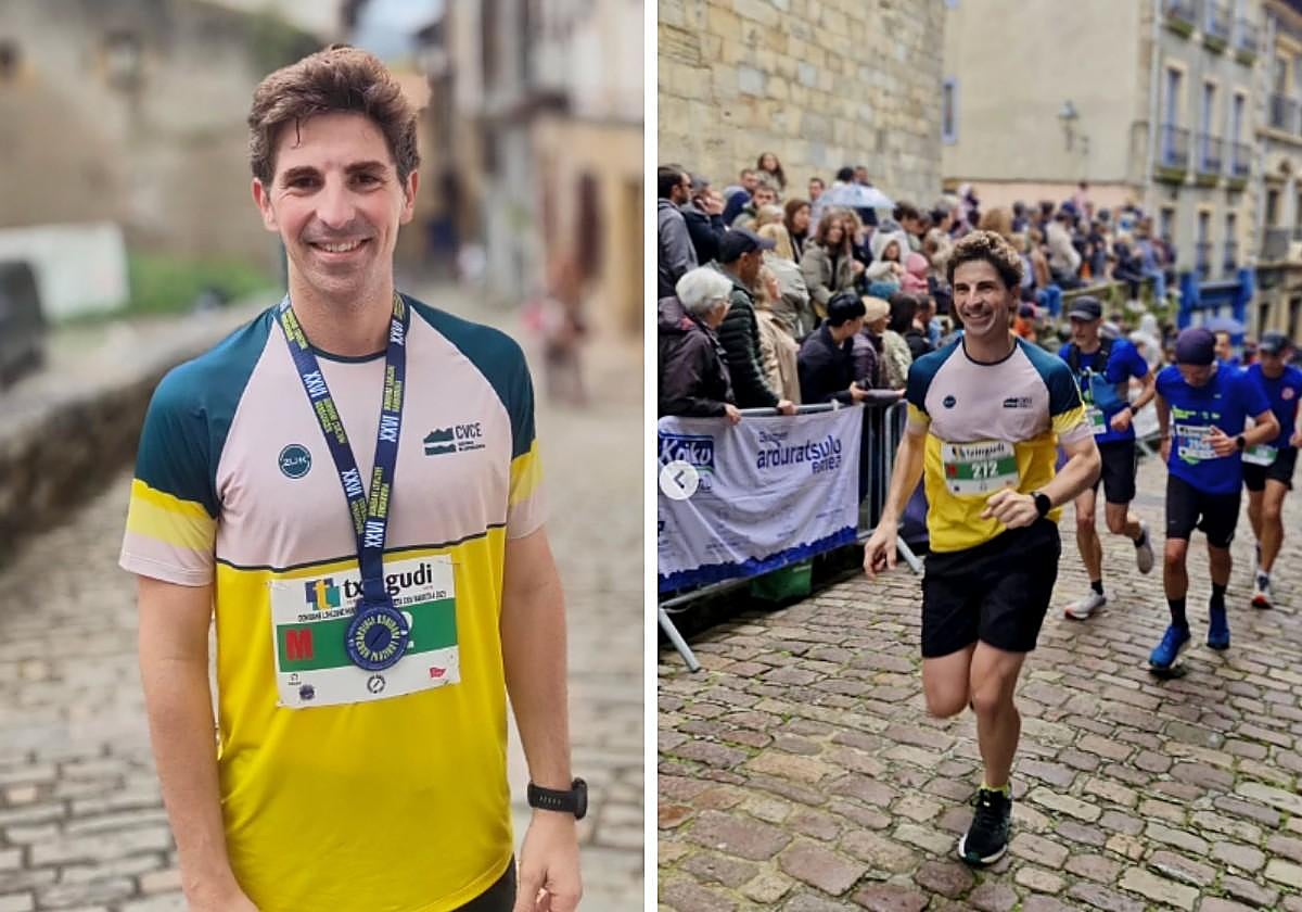 Jon Insausti, en la carrera de Donibane-Hondarribia