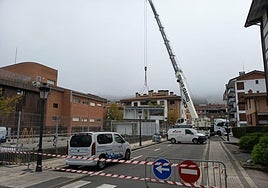 Casetas que se instalarán en Lazakao.