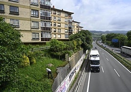 Vista de la N-I a su paso por Andoain