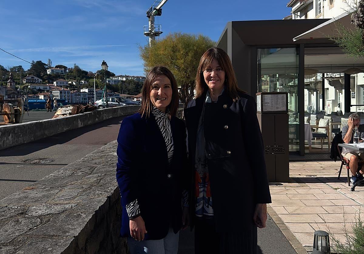 Oihane Aguirregoitia, del PNV, e Idoia Mendia, del PSE.