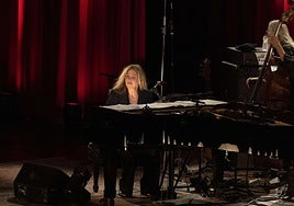 Diana Krall, durante su concierto de hace dos años en el Kursaal.