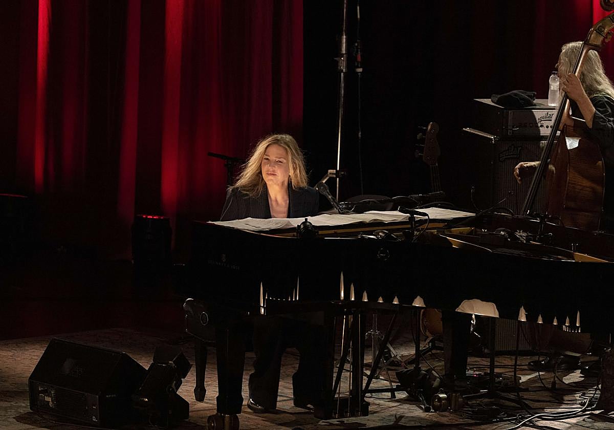 Diana Krall, durante su concierto de hace dos años en el Kursaal.