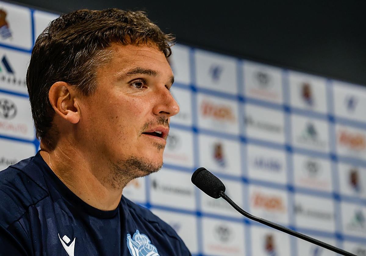 Jon Ansotegi, en su comparecencia de este jueves en Zubieta