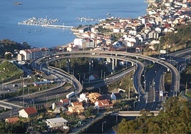 Vista aérea de la AP-9.