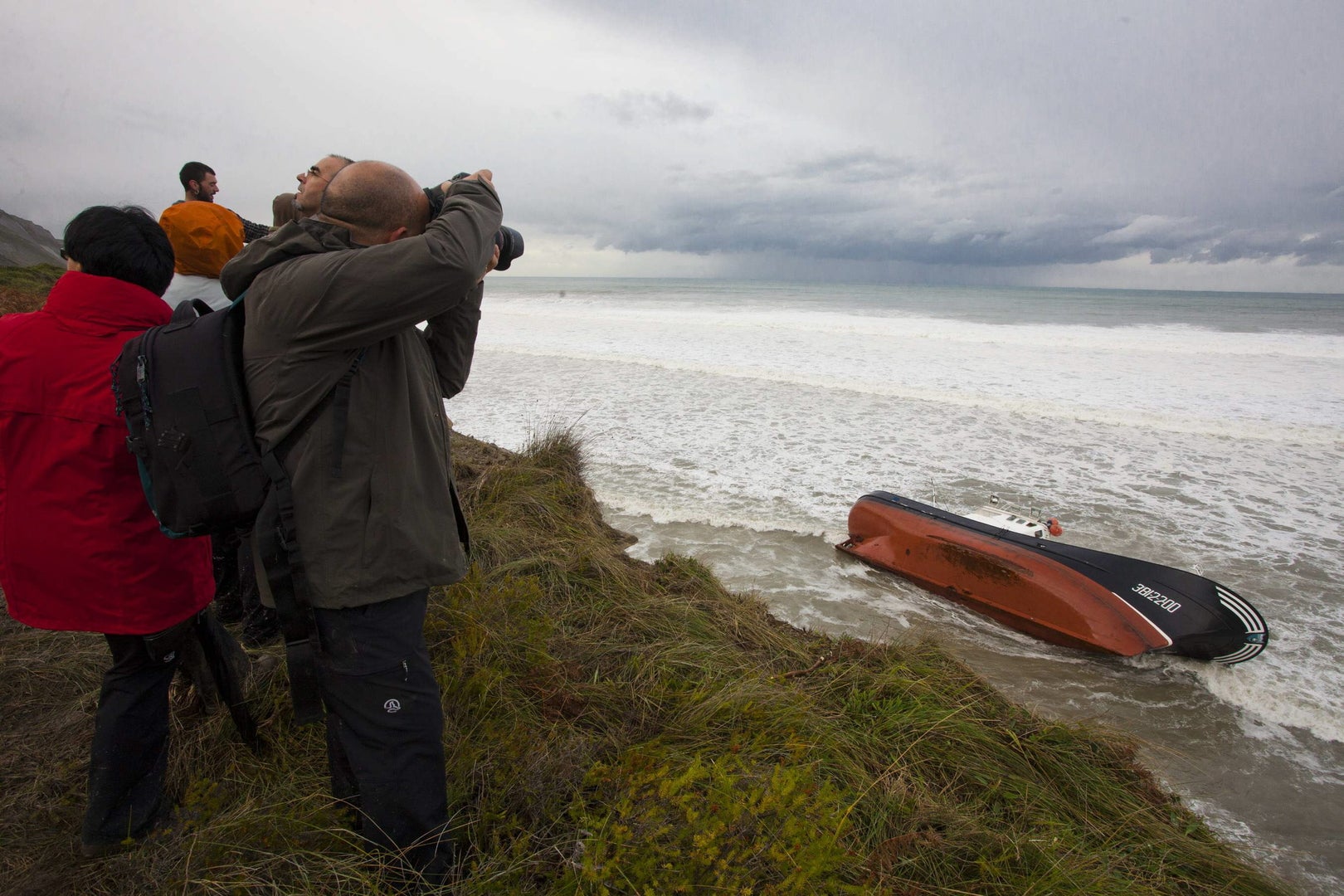 El 'Motxo' encalla en Zumaia