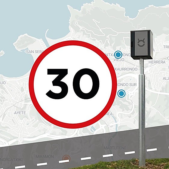 Los radares que cazan a una media de 11 conductores al día en San Sebastián
