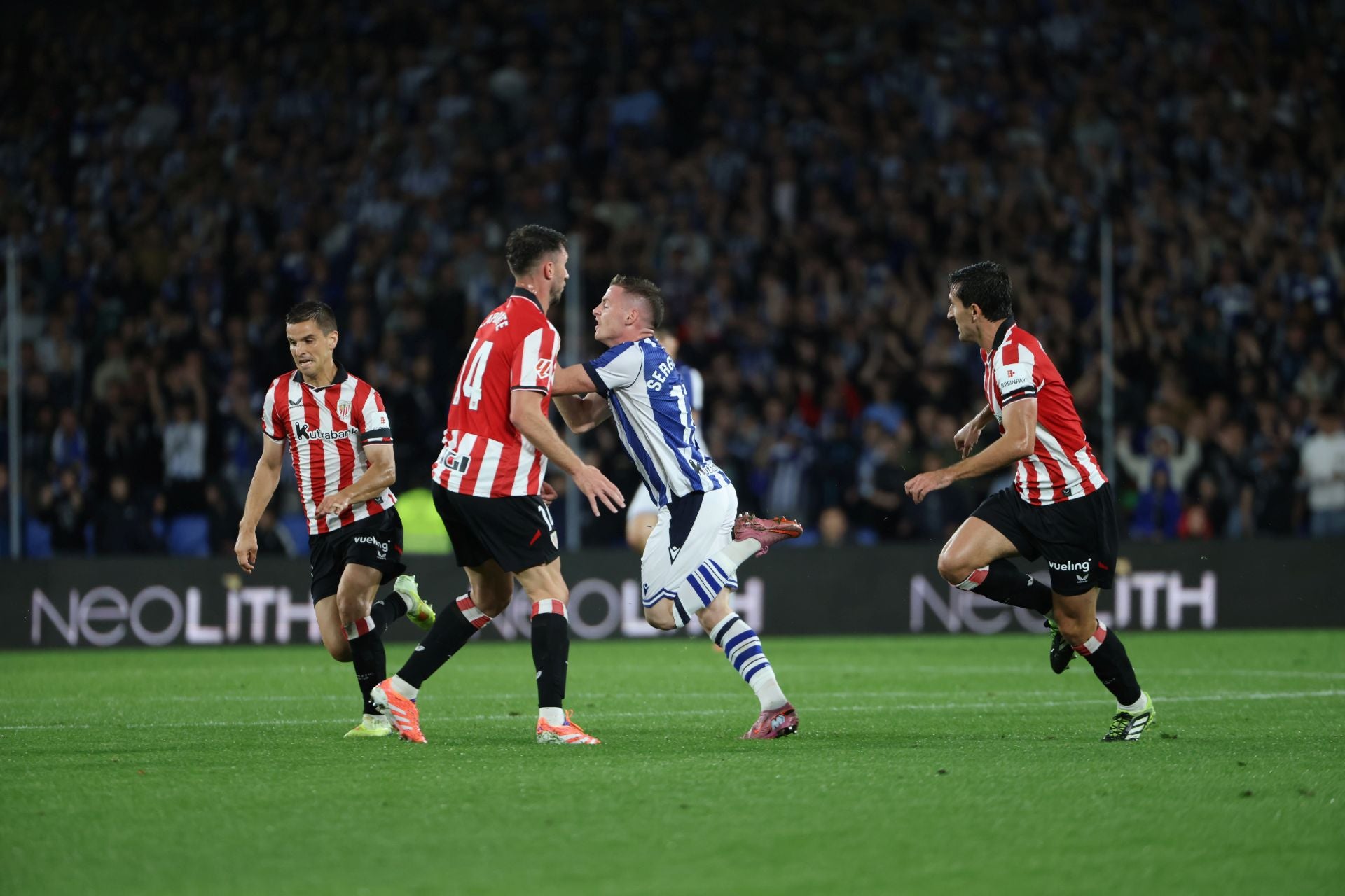 Las mejores imágenes del derbi de Anoeta