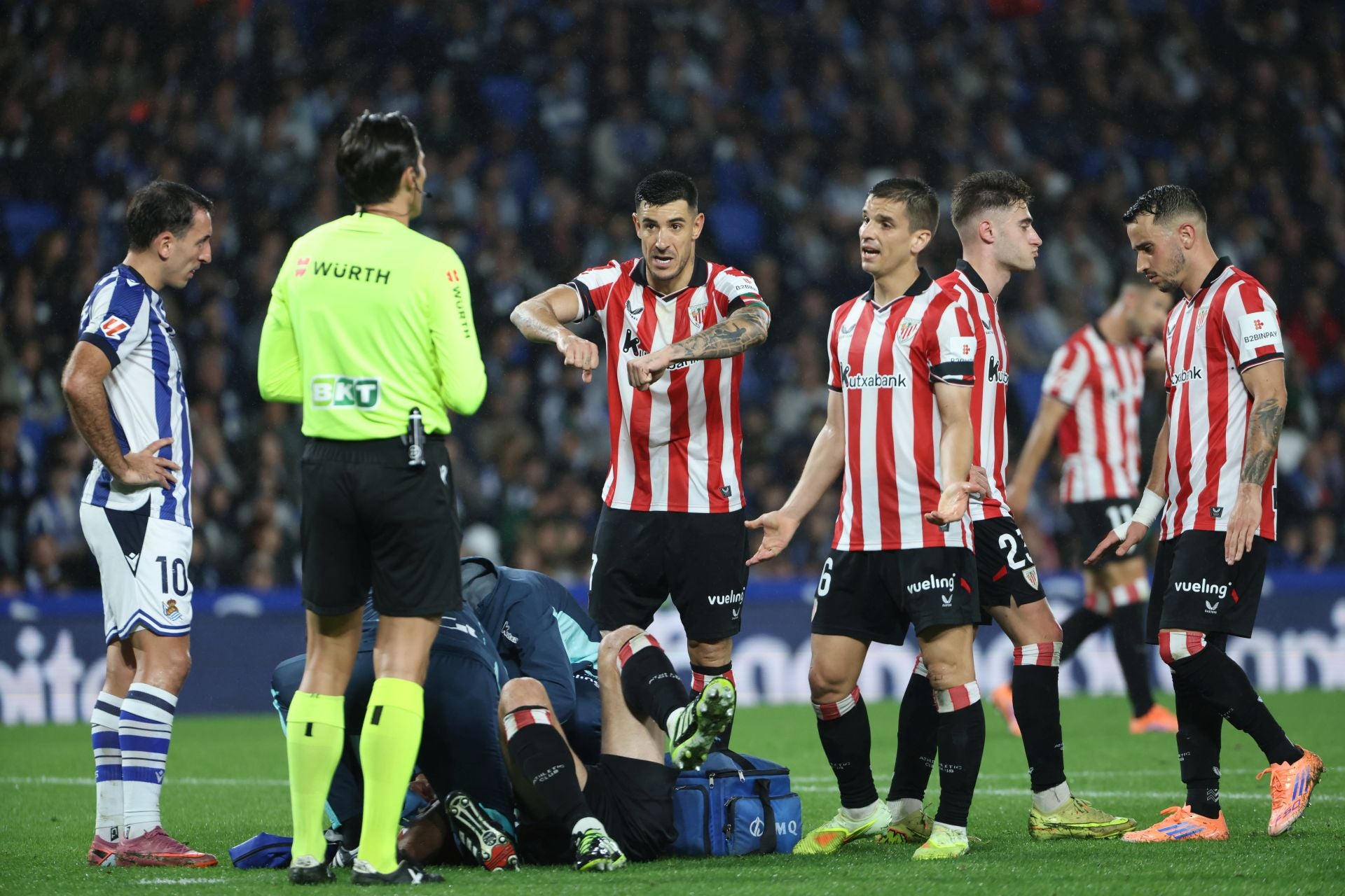 Las mejores imágenes del derbi de Anoeta