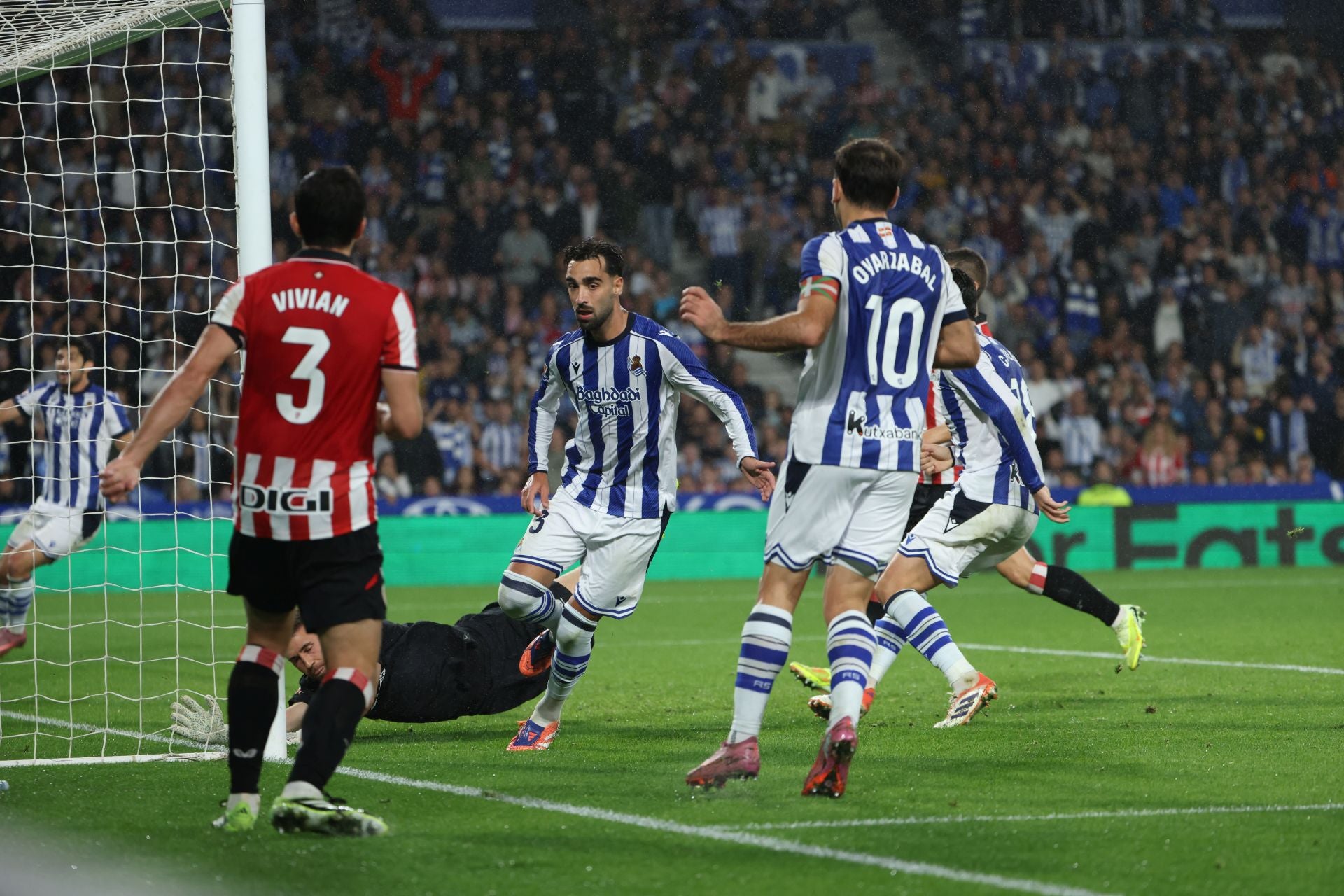 Las mejores imágenes del derbi de Anoeta