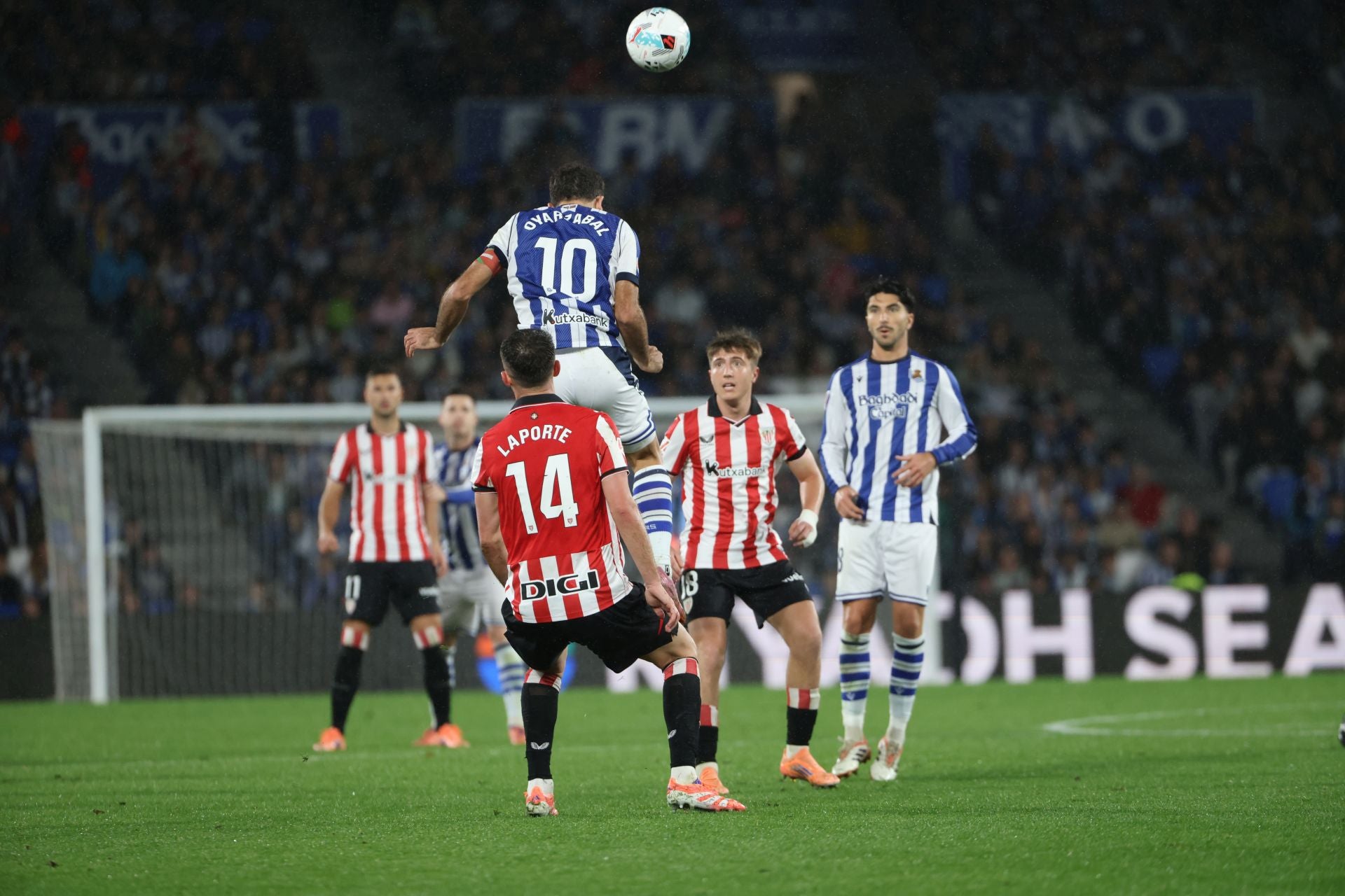 Las mejores imágenes del derbi de Anoeta