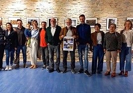 Inauguración. Imagen del estreno de la exposición en la sala de la Ferrería de Igartza.