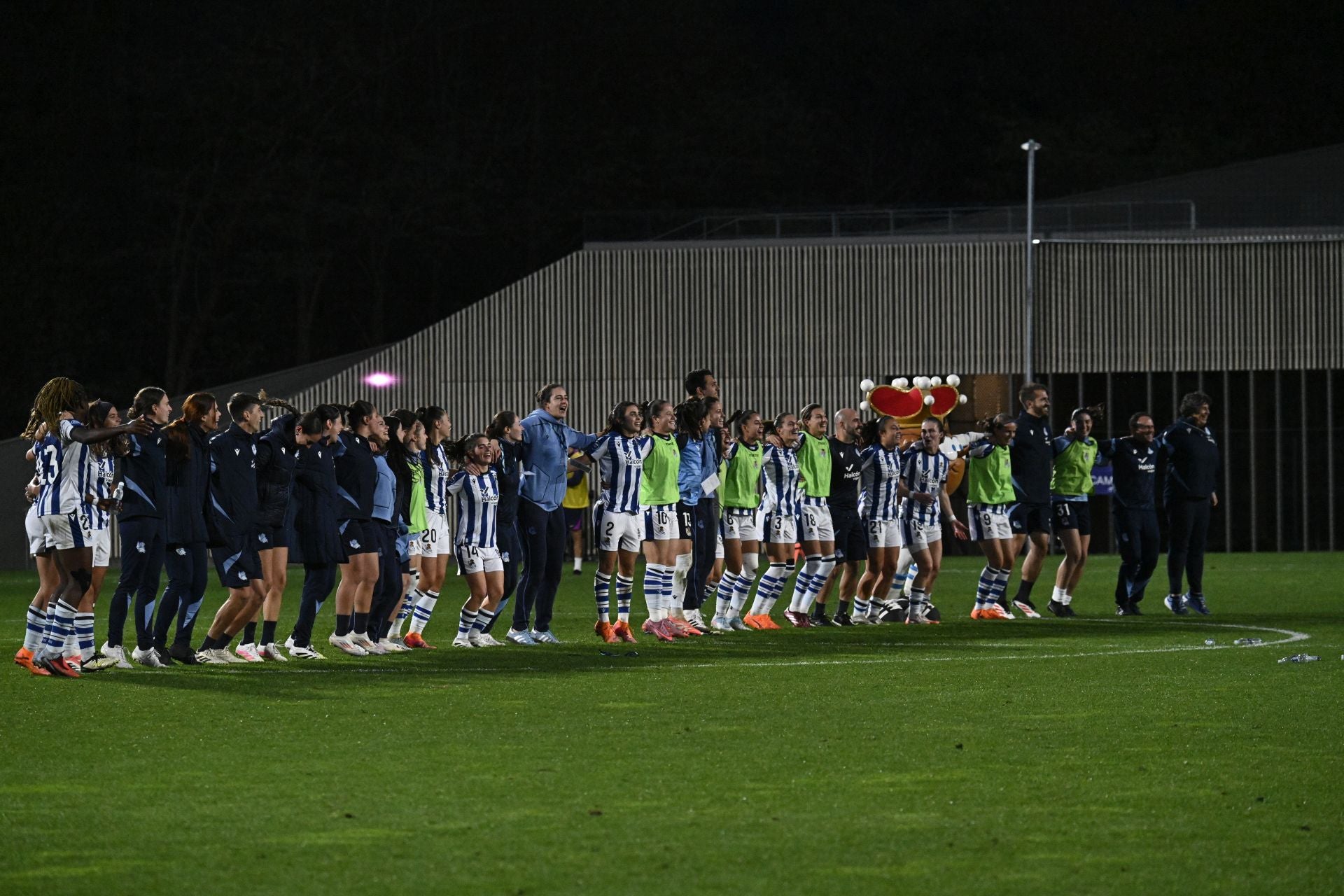 La celebración de la victoria ante el Barça, en imágenes
