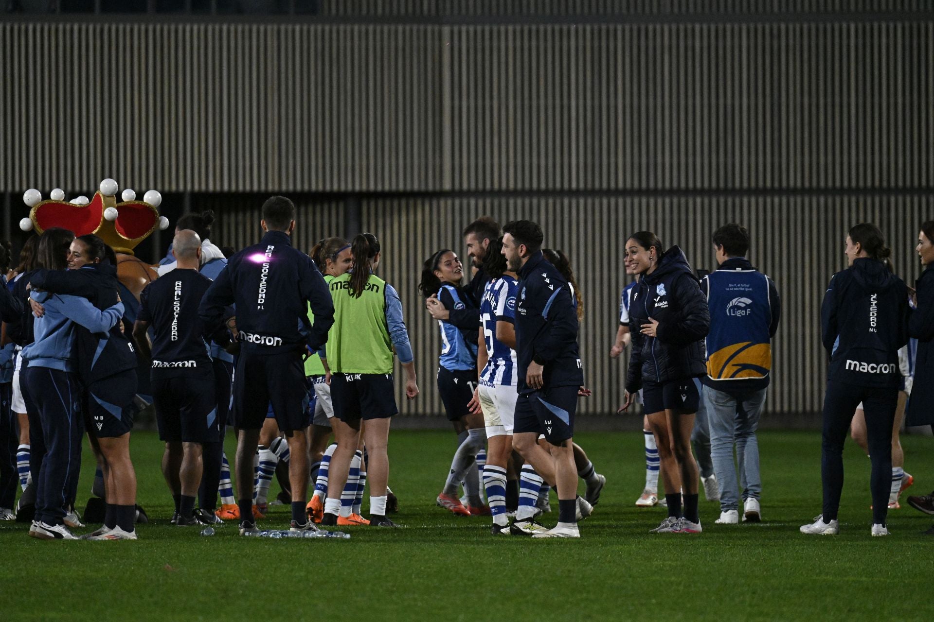 La celebración de la victoria ante el Barça, en imágenes