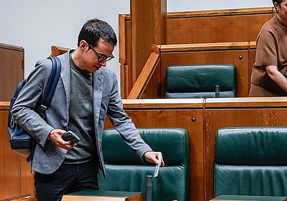 El portavoz parlamentario de EH Bildu, Pello Otxandiano.