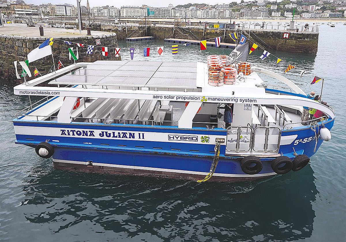 Motoras de la Isla lidera la movilidad marítima sostenible en Donostia con un sistema híbrido pionero