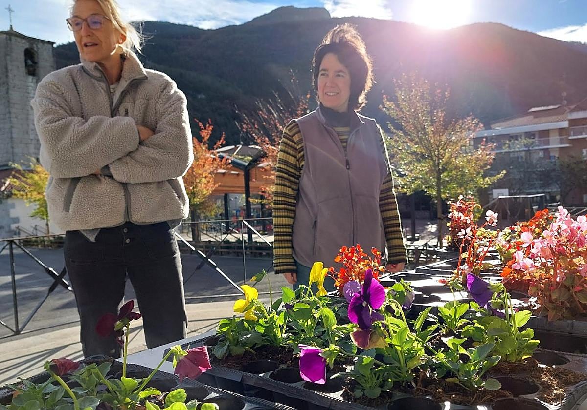 Neguko loreen banaketa egin zuten atzo goizean