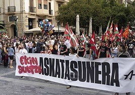 Movilización de Ernai este mes de septiembre en Donostia.