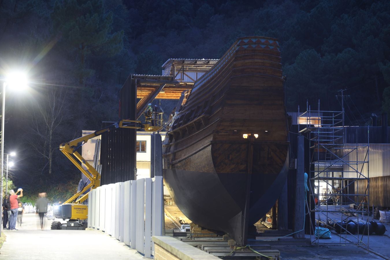 La nao San Juan se prepara para su botadura