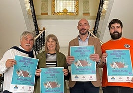 Asier Muniategi, Eva Alberdi, Jon Iraola y Andoni Zabala.