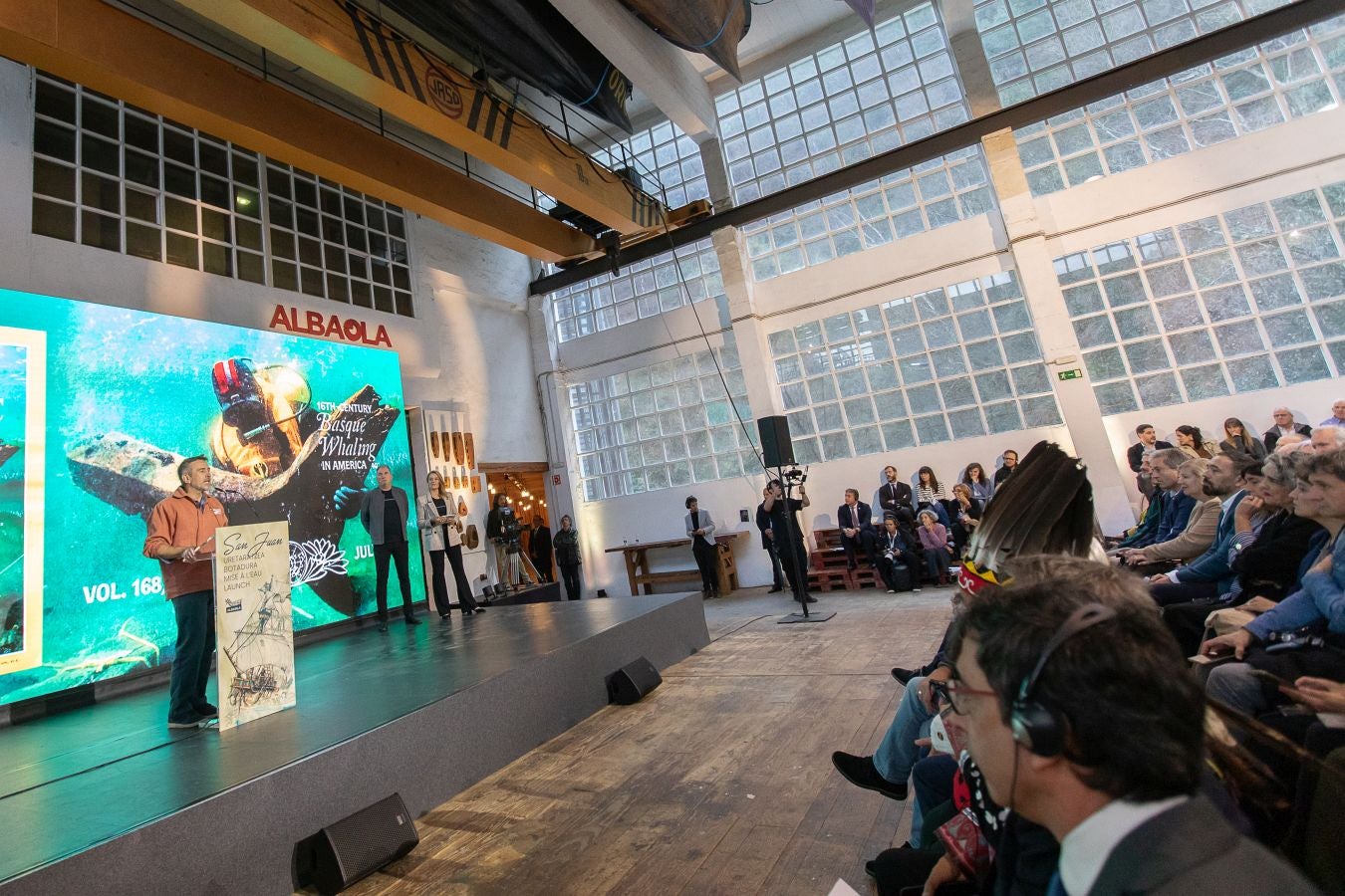 Amplia representación institucional en la botadura de la nao San Juan