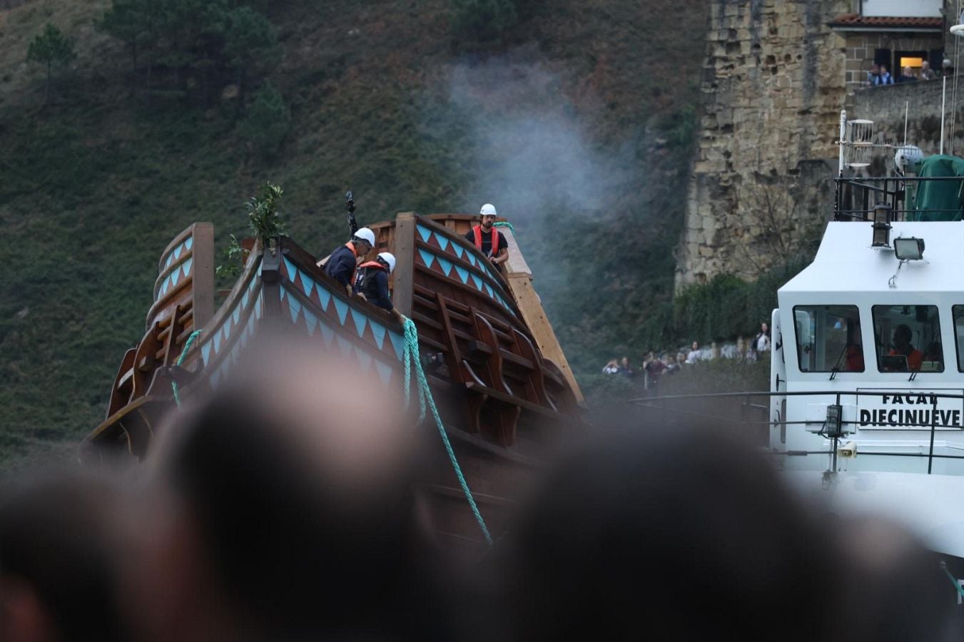 La botadura de la nao San Juan, en imágenes