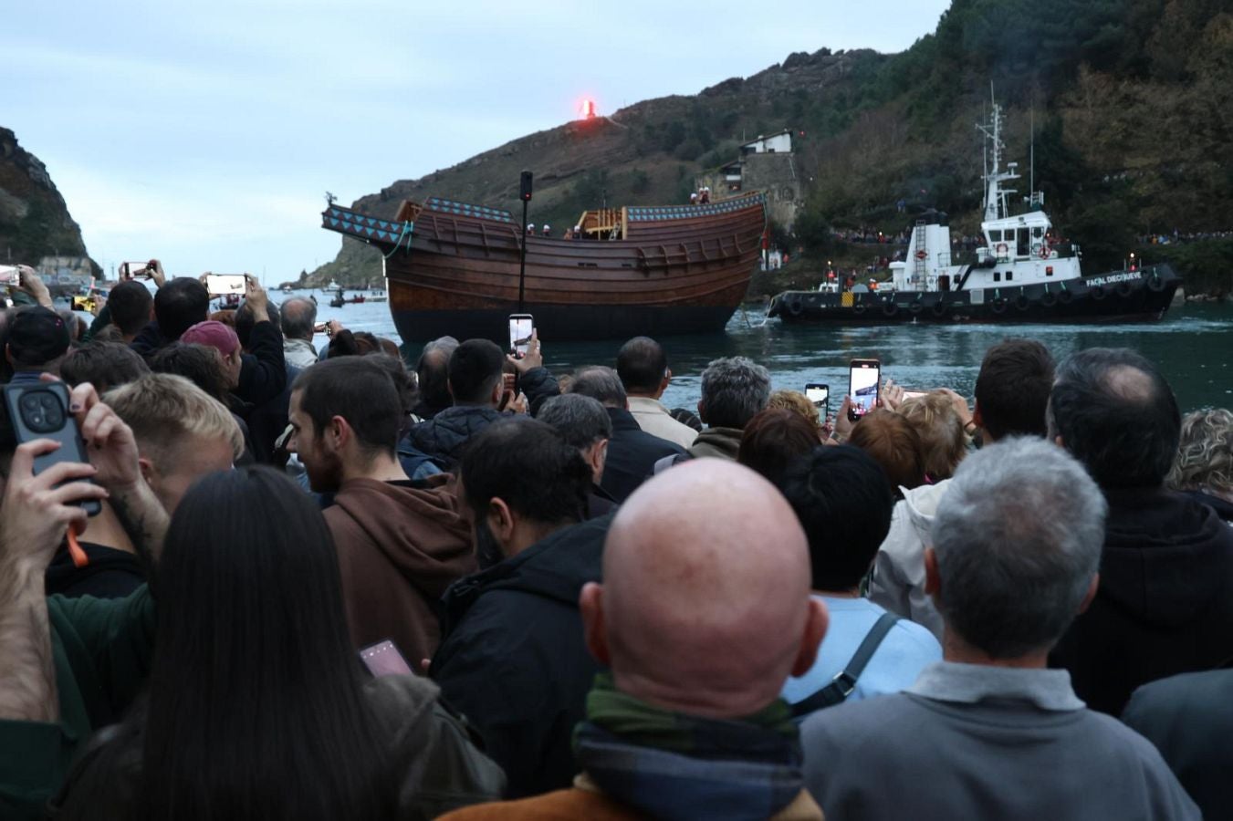 Máxima expectación ante la botadura de la nao San Juan