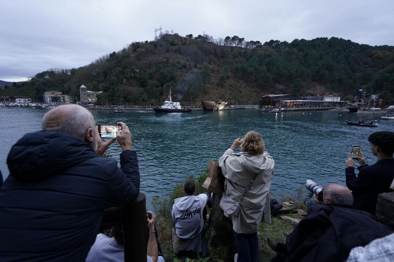Máxima expectación ante la botadura de la nao San Juan