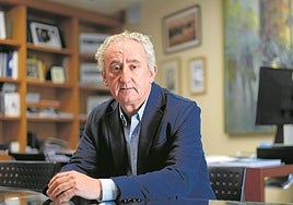 Tomás Cobo, presidente del Colegio Oficial de Médicos de España, esta semana en la sede de San Sebastián.